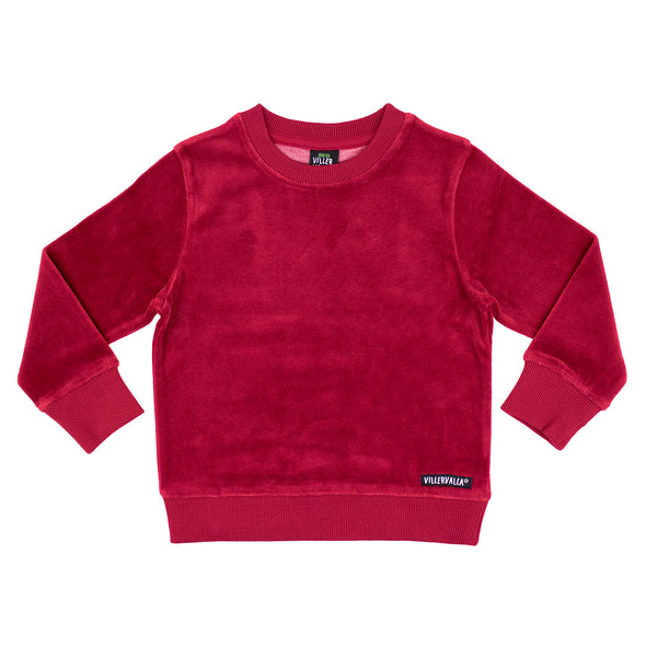 Villervalla Ruby Velour Sweatshirt