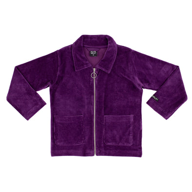 Villervalla Grape Velour Retro Jacket