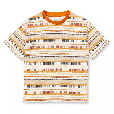 Sense Organics Cinnamon Abstract Stripe Jannis T-Shirt