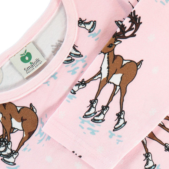 Småfolk Icy Pink Reindeer Top