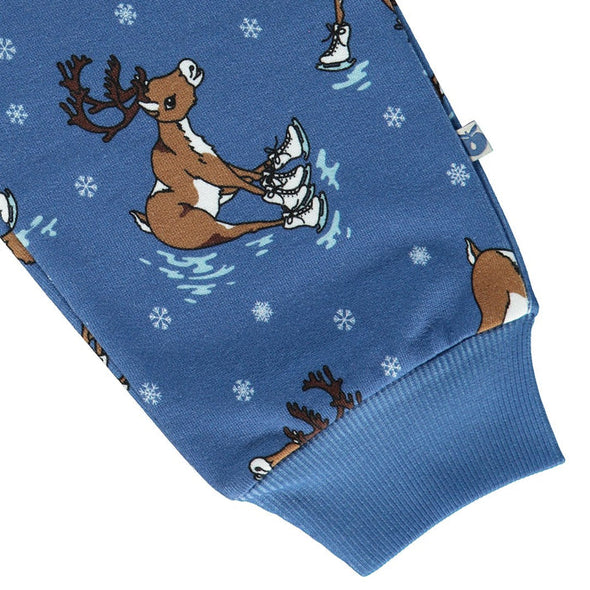 Småfolk Federal Blue Reindeer Sweatpants