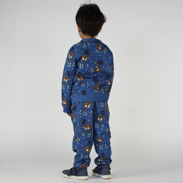 Småfolk Federal Blue Reindeer Sweatshirts