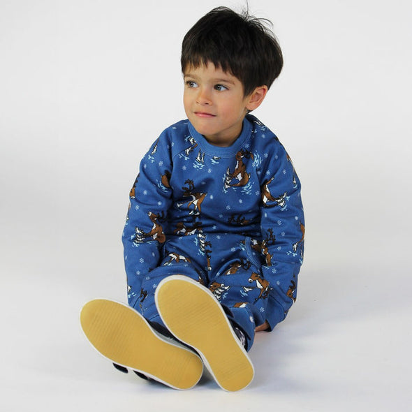 Småfolk Federal Blue Reindeer Sweatshirts