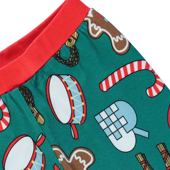 Småfolk Petroleum Green Christmas Pyjamas