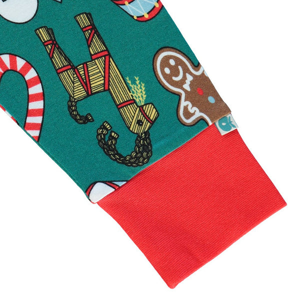 Småfolk Petroleum Green Christmas Pyjamas