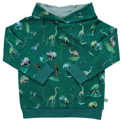 Enfant Terrible Dino Print Organic Cotton Hoodie