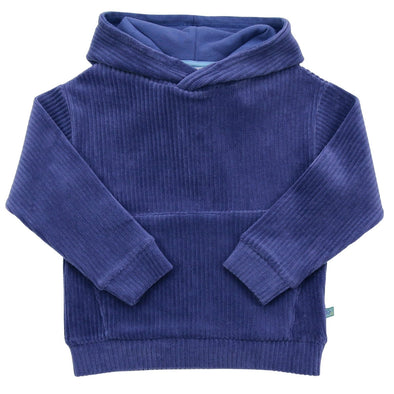 Enfant Terrible Dark Cobalt Organic Cotton Velvet Rib Hoodie
