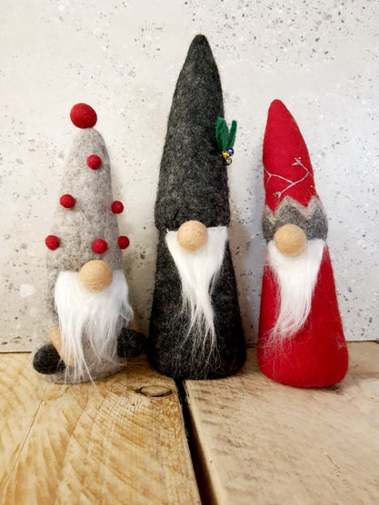 Cool Trade Winds Felt Nisse Tomte Red Gonk