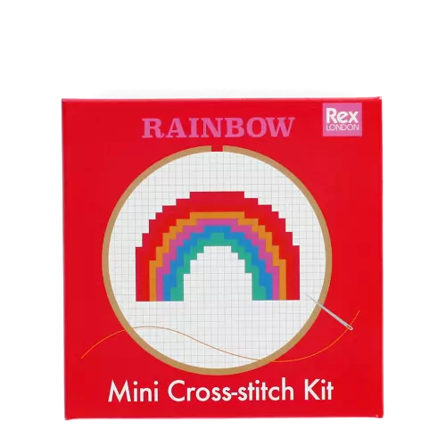 Rex of London Rainbow Mini Cross Stitch Kit