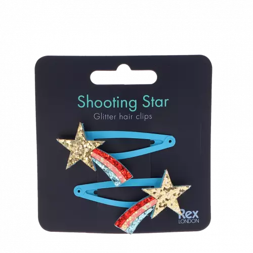 Rex of London Shooting Star Glitter Hair Clips