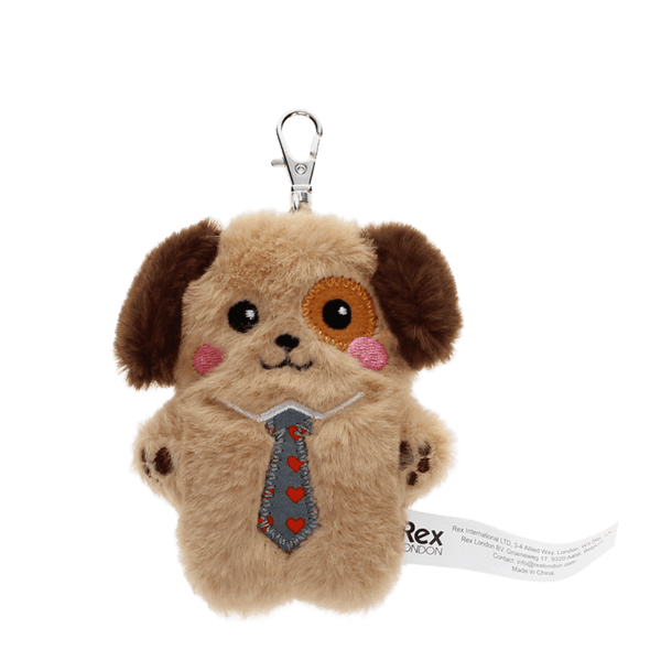 Rex of London Dog Fluffy Key Ring Bag Charm
