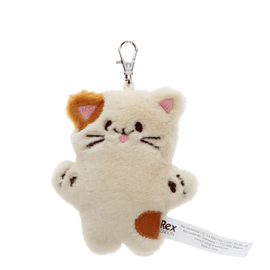 Rex of London Cat Fluffy Key Ring Bag Charm