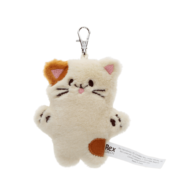 Rex of London Cat Fluffy Key Ring Bag Charm