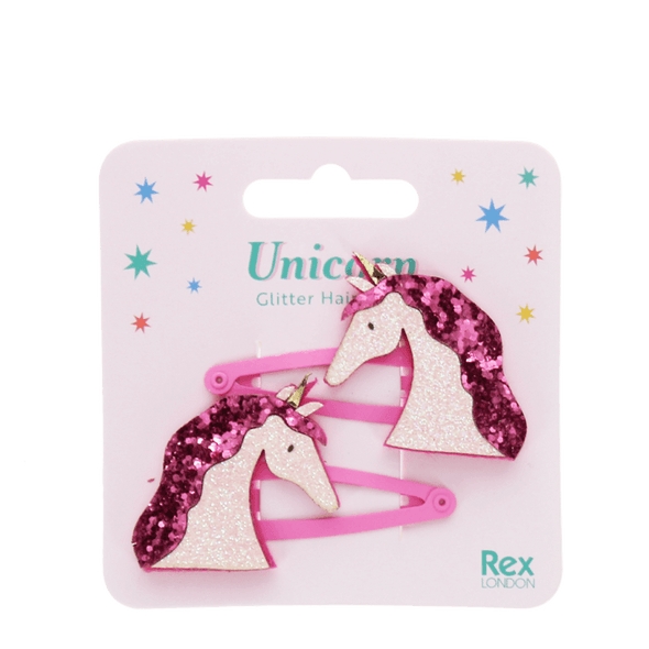 Rex of London Unicorn Glitter Hair Clips