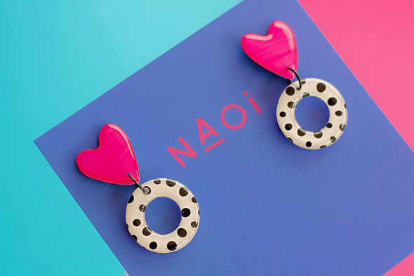 Naoi  Polka Ring Earrings