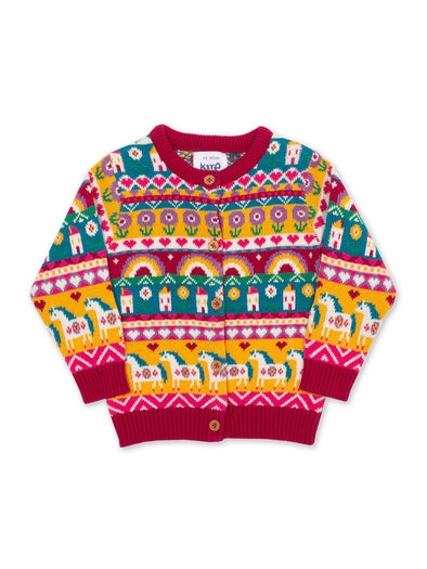 Kite Kaleidoscope Red Cardi