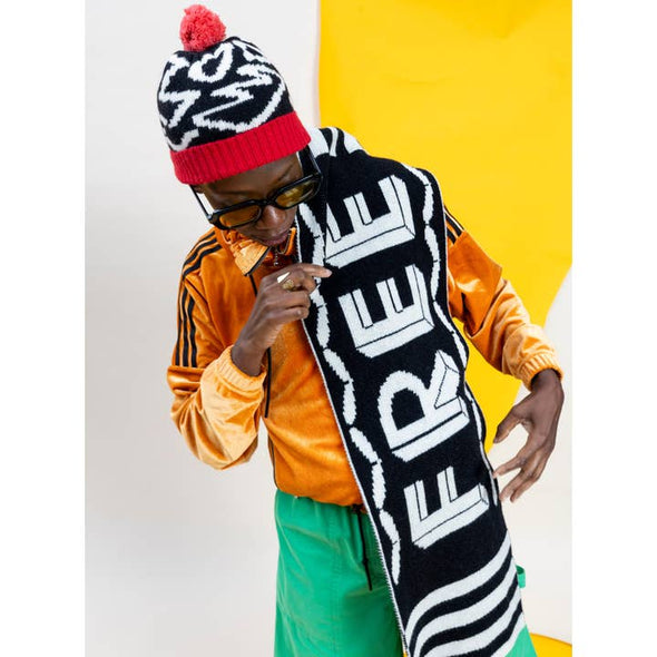 Miss Pom Pom Palestine Wool Blend Scarf