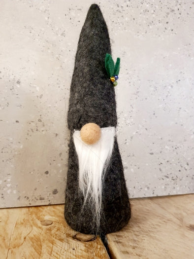 Cool Trade Winds Felt Nisse Tomte Charcoal Gonk