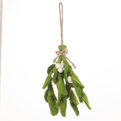 Felt So Good - Handmade Felt Biodegradable Mistletoe Sprig Christmas