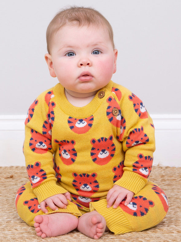 Kite Top Tiger Knit Romper