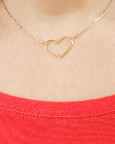 Siebijoux Yellow Gold Filled Heart Necklace