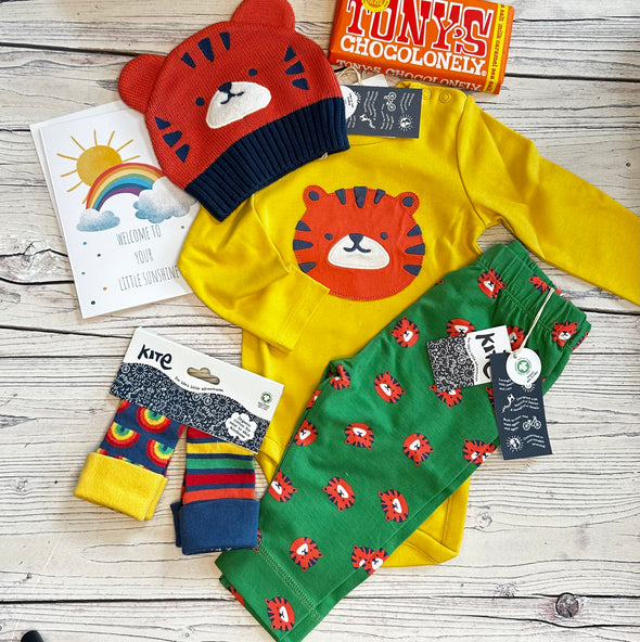 Rainbow Kids New Mum and Baby Gift Box - Tiger - 6-9m