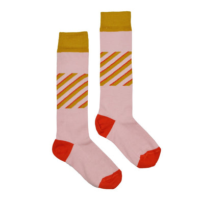 Ba*ba Kidswear Pink Striped Knee Socks