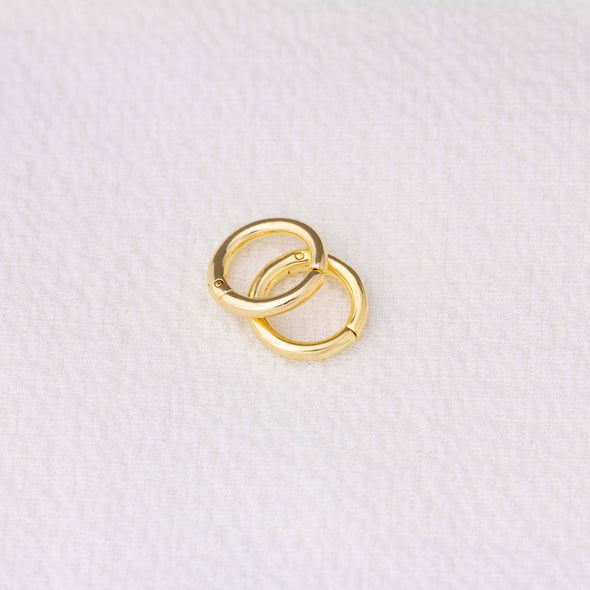 GoldFi Mini Seamless Clicker Hoop Earrings