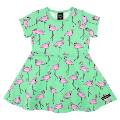 Villervalla Twirly Flamingo Dress
