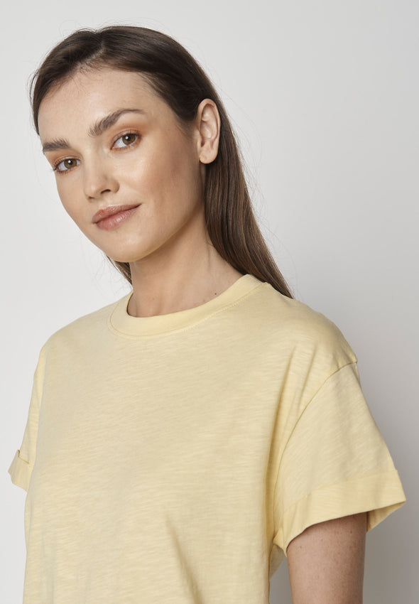 Greenbomb Women's Basic Lemon Stop T-Shirt