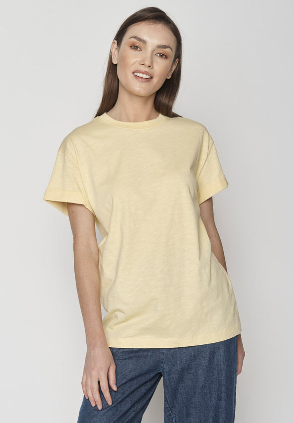 Greenbomb Women's Basic Lemon Stop T-Shirt