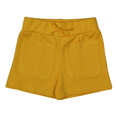 Ba*ba Kidswear Mustard Jacquard Pocket Shorts