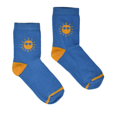 Ba*ba Kidswear Blue Sun Short Socks