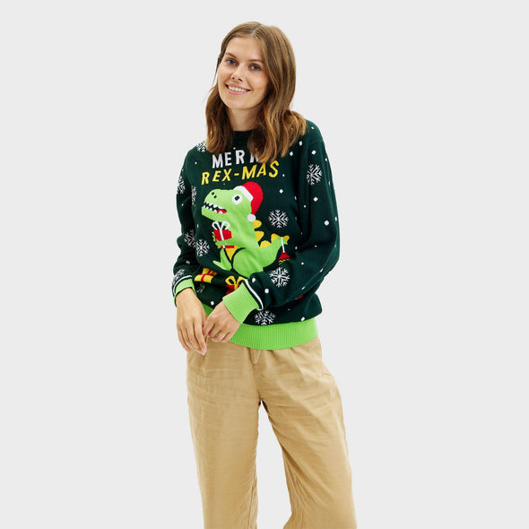 Happy Seasons Women's Sweet Christmas dino