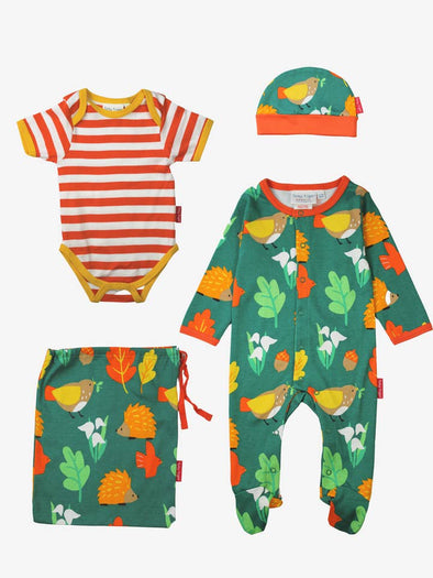 Toby Tiger Autumn Print Baby Gift Set