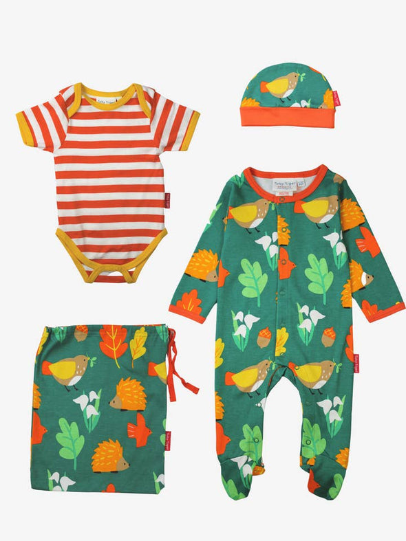 Toby Tiger Autumn Print Baby Gift Set
