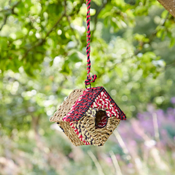 The Paper High Gift Company Limited - Diamond Recycled Cotton Birdhouse - Handmade
