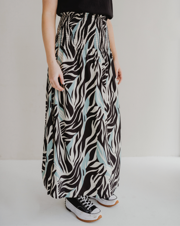 Turtledove London Zebra Print Zuri Maxi Skirt/Dress