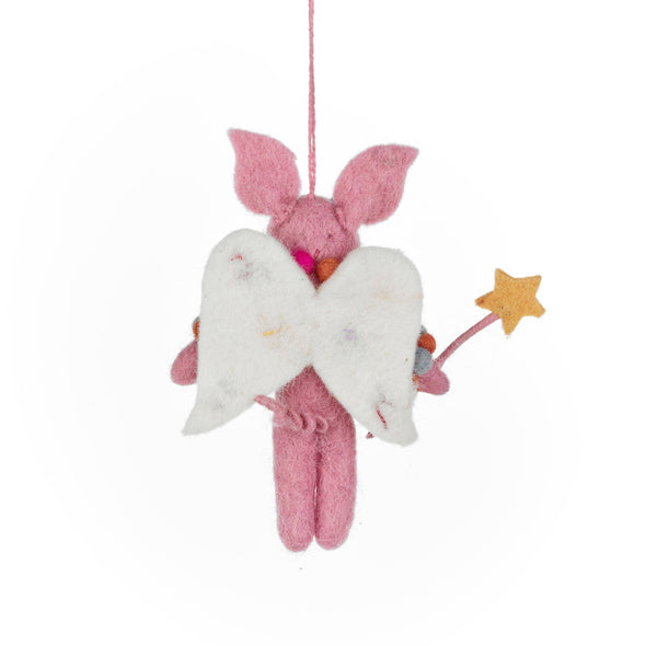 Felt So Good - Handmade Felt Penelope Porker Fairy Christmas Decoration