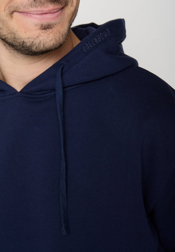Greenbomb Men's Joy Navy Basic Hoodie