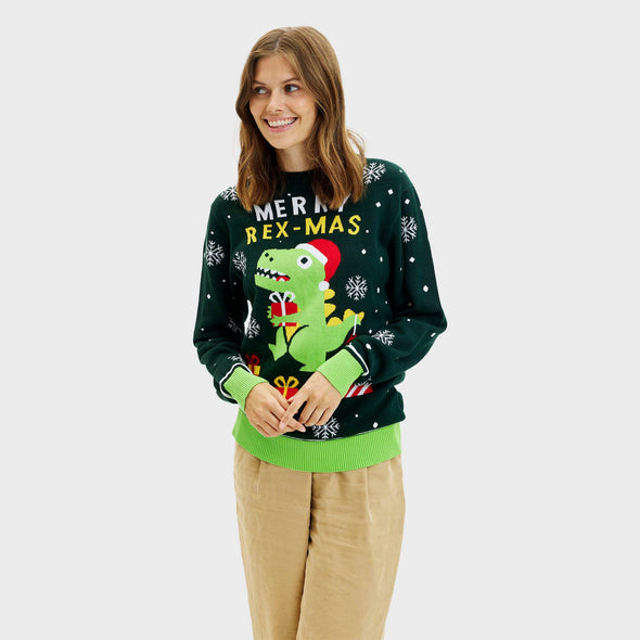 Happy Seasons Women's Sweet Christmas dino
