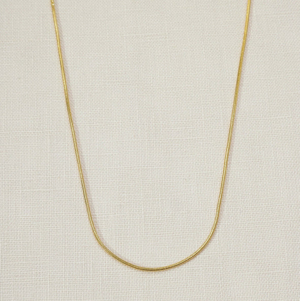 GoldFi Gold Filled Round Snake Chain Necklace