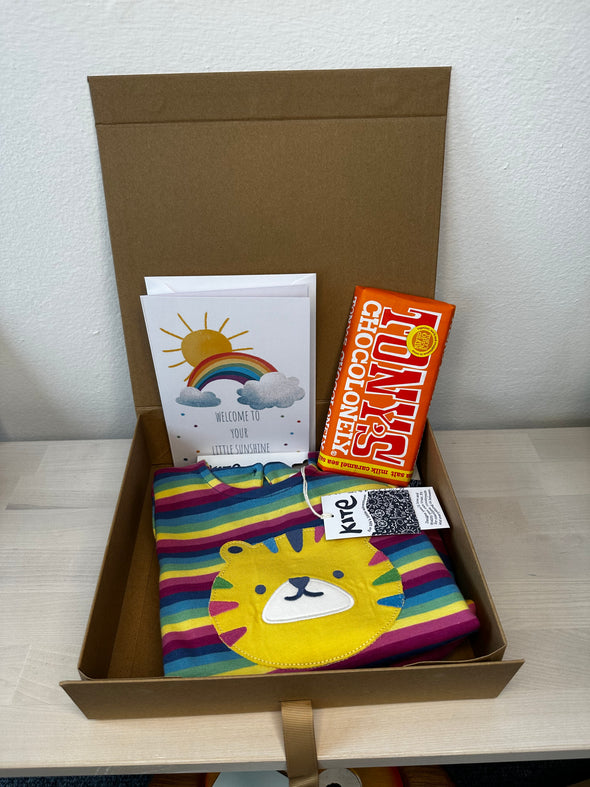 Rainbow Kids New Mum and Baby Gift Box - Tiger Dress - 6-9m