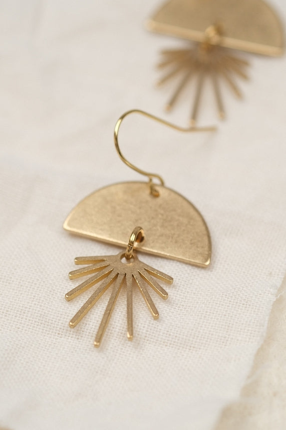 Brasscake Fern Earrings