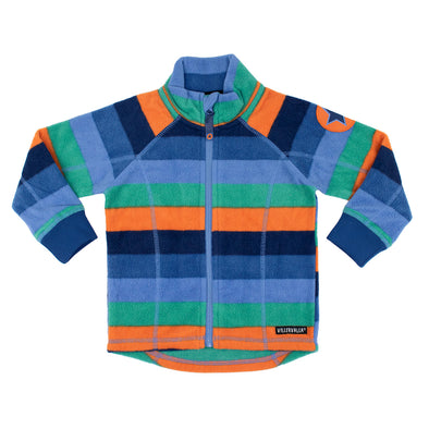 Villervalla Atlas Multistripe Zip-Up Fleece Jacket