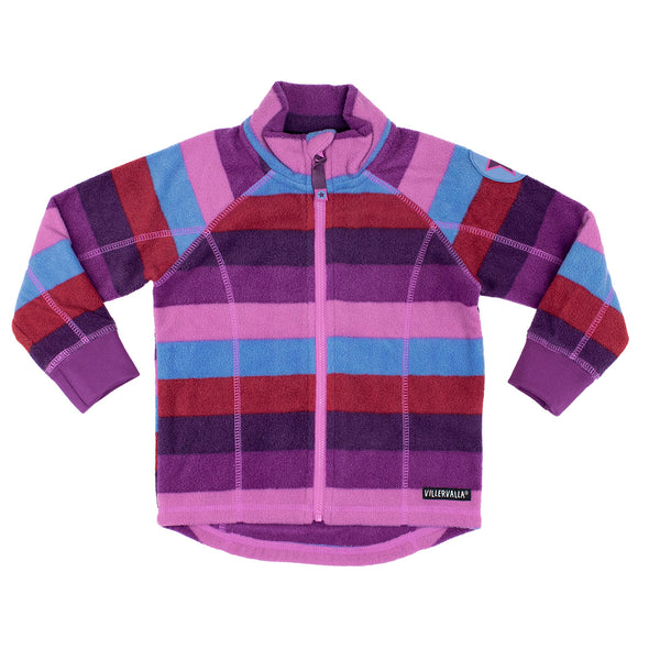 Villervalla Himalaya Multistripe Zip-Up Fleece Jacket