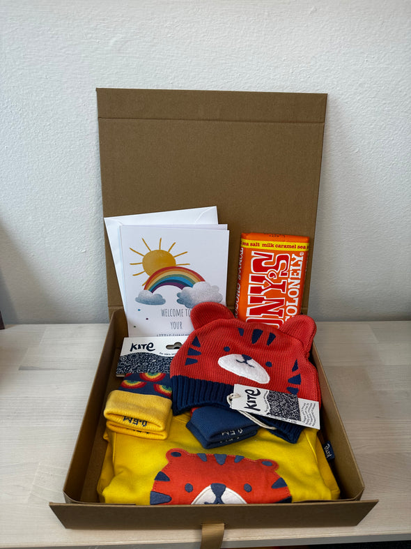 Rainbow Kids New Mum and Baby Gift Box - Tiger - 6-9m