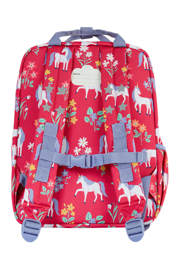 Frugi Rose Unicorn Floral Explorers Backpack