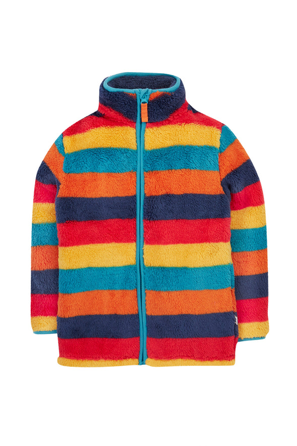 Frugi Autumn Stripe Ted Fleece Jacket