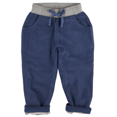 Pigeon Organics Night Blue Lined Cord Trousers